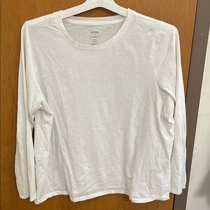 Women's White Long Sleeve Top